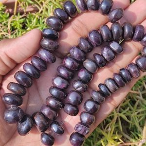 Shop Sugilite Beads! Manganese Sugilite Beads – Sugilite Rondelle Beads – Rare Manganese Sugilite – Jewelry Making – Healing crystal – South African Sugilite | Natural genuine other-shape Sugilite beads for beading and jewelry making.  #jewelry #beads #beadedjewelry #diyjewelry #jewelrymaking #beadstore #beading #affiliate #ad