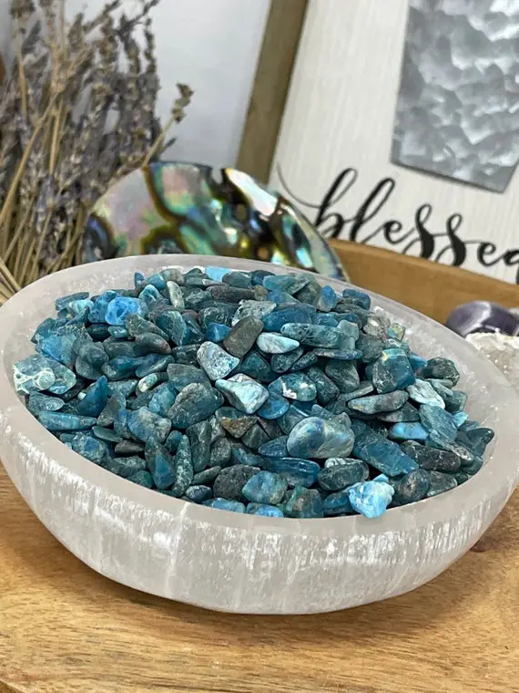 Natural Apatite  Chip , Real Apatite Chip , Apatite Tumble Loose Stone , Apatite Crystal Chips