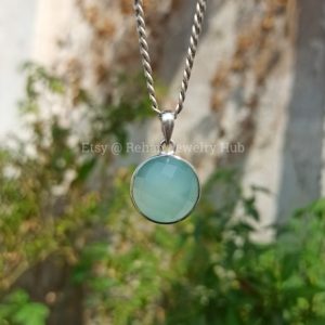 Shop Calcite Pendants! Natural Green Aqua Calcite Pendant, 925 Sterling Silver Pendant, Chalcedony Minimal Pendant, Valentines Gift for Her, Lovely Charm Pendant | Natural genuine Calcite pendants. Buy crystal jewelry, handmade handcrafted artisan jewelry for women.  Unique handmade gift ideas. #jewelry #beadedpendants #beadedjewelry #gift #shopping #handmadejewelry #fashion #style #product #pendants #affiliate #ad