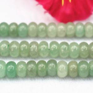 Shop Aventurine Rondelle Beads! Natural Green Aventurine Round Beads,4x6mm 5x8mm Green Aventurine Rondelle Beads,Aventurine beads wholesale supply,15" strand | Natural genuine rondelle Aventurine beads for beading and jewelry making.  #jewelry #beads #beadedjewelry #diyjewelry #jewelrymaking #beadstore #beading #affiliate #ad