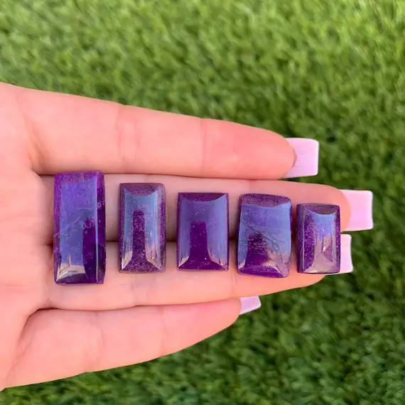 Natural High Grade Sugilite Rectangle Cabochons 1 - Individual Choose A Stone Purple Sugilite For Handmade Jewelry Native American Jewelry
