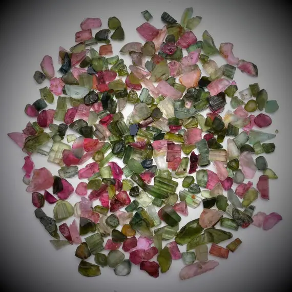 Natürliche Multicolore Pink/grüner Turmaline Rohsteine