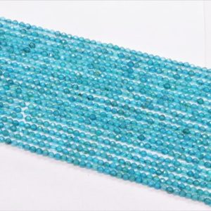 Shop Apatite Rondelle Beads! Natural Sky Apatite faceted rondelle beads, 3mm Apatite beads AAA Quality bead Faceted Sky Apatite rondelle beads, Wholesale gemstone beads | Natural genuine rondelle Apatite beads for beading and jewelry making.  #jewelry #beads #beadedjewelry #diyjewelry #jewelrymaking #beadstore #beading #affiliate #ad