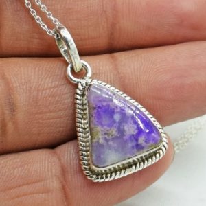 Shop Sugilite Pendants! Purple Sugilite Gemstone Necklace, Natural Sugilite Pendant, South Africa Sugilite Ring, Sugilite Silver Necklace, AAA Sugilite Necklace | Natural genuine Sugilite pendants. Buy crystal jewelry, handmade handcrafted artisan jewelry for women.  Unique handmade gift ideas. #jewelry #beadedpendants #beadedjewelry #gift #shopping #handmadejewelry #fashion #style #product #pendants #affiliate #ad