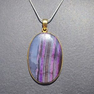 Shop Sugilite Pendants! RARE SUGILITE Pendant – Gold Plated 925 Sterling Silver Pendant – Handmade Jewelry – Healing Crystal – Sugilite South Africa, Wessels mine's | Natural genuine Sugilite pendants. Buy crystal jewelry, handmade handcrafted artisan jewelry for women.  Unique handmade gift ideas. #jewelry #beadedpendants #beadedjewelry #gift #shopping #handmadejewelry #fashion #style #product #pendants #affiliate #ad