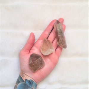 Smokey Rutile Quartz Crystal Points – Raw Rutilated Crystals for Crystal Grid – Reiki Charged Chakra Stone – Crystal Point | Natural genuine stones & crystals in various shapes & sizes. Buy raw cut, tumbled, or polished gemstones for making jewelry or crystal healing energy vibration raising reiki stones. #crystals #gemstones #crystalhealing #crystalsandgemstones #energyhealing #affiliate #ad