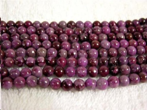 Sugilite Beads Round 6 Mm 15 Inch Strand