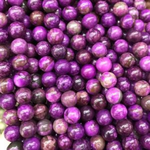 Shop Sugilite Beads! Sugilite Beads,Sugilite Gemstone ,Smooth and Round Beads 6mm 8mm 10mm -15 inches one starand | Natural genuine round Sugilite beads for beading and jewelry making.  #jewelry #beads #beadedjewelry #diyjewelry #jewelrymaking #beadstore #beading #affiliate #ad
