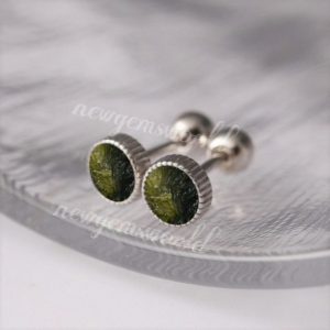 100% Natural Moldavite Raw Genuine, Stud Earrings ,Authentic Moldavite, Raw Moldavite, Sterling Silver Earrings, Certified Moldavite Earring | Natural genuine Moldavite earrings. Buy crystal jewelry, handmade handcrafted artisan jewelry for women.  Unique handmade gift ideas. #jewelry #beadedearrings #beadedjewelry #gift #shopping #handmadejewelry #fashion #style #product #earrings #affiliate #ad