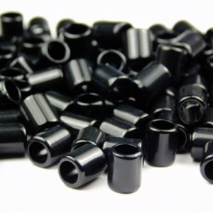 Shop Beads With Large Holes! 100 Pieces – 7x6mm Opaque Acrylic Column Beads – Black – Acrylic Beads – Large Hole – Tube Beads – Craft Supplies – Jewelry Supplies | Shop jewelry making and beading supplies, tools & findings for DIY jewelry making and crafts. #jewelrymaking #diyjewelry #jewelrycrafts #jewelrysupplies #beading #affiliate #ad