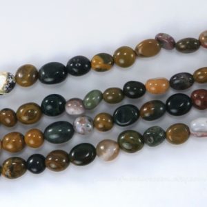 Shop Ocean Jasper Chip & Nugget Beads! 14" Strand of Natural Ocean Jasper Nugget Pebble Beads | Natural Gemstone Beads | Approximate size of beads is 5-10×6-7×3-7mm | Natural genuine chip Ocean Jasper beads for beading and jewelry making.  #jewelry #beads #beadedjewelry #diyjewelry #jewelrymaking #beadstore #beading #affiliate #ad