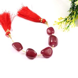 Shop Ruby Chip & Nugget Beads! 172 CRT Unique Ruby Tumbled Shape Beads Cabochon, Free Form Loose Ruby Cabochon Use For Making Necklace, Pendant Jewelry Gemstone | Natural genuine chip Ruby beads for beading and jewelry making.  #jewelry #beads #beadedjewelry #diyjewelry #jewelrymaking #beadstore #beading #affiliate #ad
