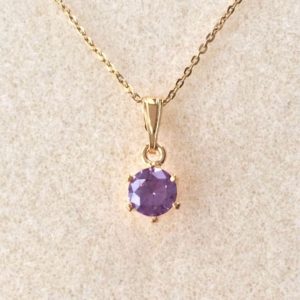Shop Alexandrite Pendants! 18ct Gold over Sterling Silver Alexandrite Pendant Necklace, June Birthstone. | Natural genuine Alexandrite pendants. Buy crystal jewelry, handmade handcrafted artisan jewelry for women.  Unique handmade gift ideas. #jewelry #beadedpendants #beadedjewelry #gift #shopping #handmadejewelry #fashion #style #product #pendants #affiliate #ad