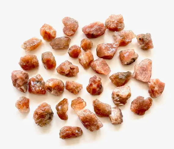 20-10 Mm Natural Raw Sunstone Rough Crystals Gemstone Raw Sunstone Gemstone Healing Crystals, July Birthstone Wholesaler Gift For Her