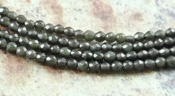 2mm Faceted Obsidian Round Beads ( 1 Strand ) , Naturel Gemstones , Full Strand Obsidian Loose Beads