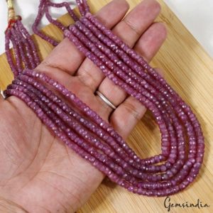 Shop Ruby Necklaces! 5 Strands Untreated Natural Red Ruby Round Beaded Necklace 550 Carats W/ Silk Cord~ 22" | Natural genuine Ruby necklaces. Buy crystal jewelry, handmade handcrafted artisan jewelry for women.  Unique handmade gift ideas. #jewelry #beadednecklaces #beadedjewelry #gift #shopping #handmadejewelry #fashion #style #product #necklaces #affiliate #ad