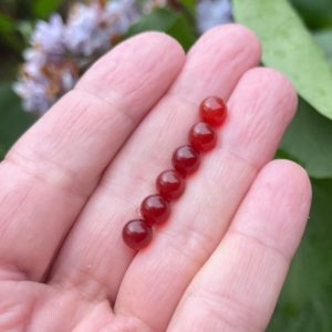 6pcs 6mm Carnelian Spheres, Root Chakra Stones, 6 mm Chakra Stones, Small Round Spheres, Small Red Gemstones, Fairy Garden, NO HOLE, 1/4 in | Natural genuine stones & crystals in various shapes & sizes. Buy raw cut, tumbled, or polished gemstones for making jewelry or crystal healing energy vibration raising reiki stones. #crystals #gemstones #crystalhealing #crystalsandgemstones #energyhealing #affiliate #ad