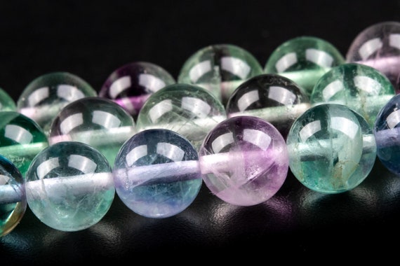 8m Multicolor Fluorite Beads Grade Aa+ Genuine Natural Gemstone Round Loose Beads 14" / 7" Bulk Lot Options (117053)