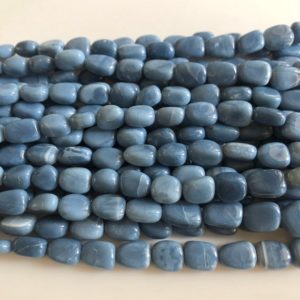 Shop Opal Chip & Nugget Beads! 8mm to 15mm Natural Blue Opal Tumble Beads, Peruvian Blue Opal Tumble Beads, Sold As 19"/9.5", GDS1808 | Natural genuine chip Opal beads for beading and jewelry making.  #jewelry #beads #beadedjewelry #diyjewelry #jewelrymaking #beadstore #beading #affiliate #ad