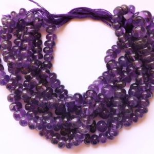 Shop Amethyst Rondelle Beads! AAA Natural 16 Inch African Amethyst Smooth Rondelle Beads, 8-9 MM Amethyst Gemstone Bead, Smooth Amethyst Beads, Amethyst Rondelle Beads | Natural genuine rondelle Amethyst beads for beading and jewelry making.  #jewelry #beads #beadedjewelry #diyjewelry #jewelrymaking #beadstore #beading #affiliate #ad