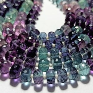 Shop Fluorite Faceted Beads! AAA+ natural multi fluorite faceted beads shape,multi fluorite faceted beads shape,7.50 inch strand, 7 mm aprox  size,fluorite beads.jwelry | Natural genuine faceted Fluorite beads for beading and jewelry making.  #jewelry #beads #beadedjewelry #diyjewelry #jewelrymaking #beadstore #beading #affiliate #ad