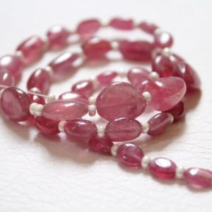 Shop Ruby Chip & Nugget Beads! AAA+ QUALITY Amazing Ruby Smooth Nuggets Beads Necklace Pink Color Strand Beads Gorgeous Nuggets Beads Ruby Gemstone Beads.4.5-11 MM 190 Ct. | Natural genuine chip Ruby beads for beading and jewelry making.  #jewelry #beads #beadedjewelry #diyjewelry #jewelrymaking #beadstore #beading #affiliate #ad