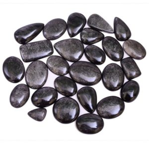 Shop Obsidian Cabochons! AAA+ Top Quality of Natural Silver Sheen Obsidian Cabochon Loose Gemstone for Making Jewelry, Flatback, Semi-Precious, Polished Gemstone Lot | Natural genuine stones & crystals in various shapes & sizes. Buy raw cut, tumbled, or polished gemstones for making jewelry or crystal healing energy vibration raising reiki stones. #crystals #gemstones #crystalhealing #crystalsandgemstones #energyhealing #affiliate #ad