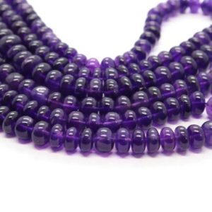 African Amethyst beads Amethyst rondelle beads Amethyst smooth rondelle beads Amethyst plain beads Natural Amethyst beads strand | Natural genuine rondelle Amethyst beads for beading and jewelry making.  #jewelry #beads #beadedjewelry #diyjewelry #jewelrymaking #beadstore #beading #affiliate #ad