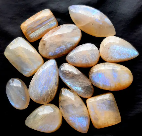 Belomorite Sunstone Cabochon Wholesale Lot By Weight With Different Shapes And Sizes Used For Jewelry Making