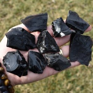 Shop Raw & Rough Obsidian Stones! Black Obsidian, Rough Black Obsidian, Raw Black Obsidian, Natural Black Obsidian, Black Obsidian Crystal, Obsidian Chunk, Root Chakra | Natural genuine stones & crystals in various shapes & sizes. Buy raw cut, tumbled, or polished gemstones for making jewelry or crystal healing energy vibration raising reiki stones. #crystals #gemstones #crystalhealing #crystalsandgemstones #energyhealing #affiliate #ad