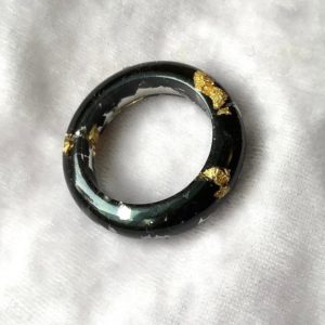 Shop Black Tourmaline Rings! Black Tourmaline Ring,Raw Tourmaline Resin Ring, October birthday gift, Healing Stone Ring, Raw Stone Ring,  natural gemstone ring | Natural genuine Black Tourmaline rings, simple unique handcrafted gemstone rings. #rings #jewelry #shopping #gift #handmade #fashion #style #affiliate #ad