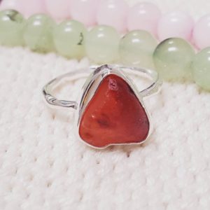 Shop Carnelian Rings! Carnelian Rough Ring, Carnelian Ring, Rough Ring, Gemstone Ring, Adjustable Ring, Solid Silver Ring, Handmade Ring, Women Ring, Z1124 | Natural genuine Carnelian rings, simple unique handcrafted gemstone rings. #rings #jewelry #shopping #gift #handmade #fashion #style #affiliate #ad