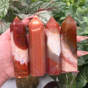 Shop Carnelian Points & Wands! Carnelian Tower Point Obelisk (Qty: 1) (Lot 5) | Natural genuine stones & crystals in various shapes & sizes. Buy raw cut, tumbled, or polished gemstones for making jewelry or crystal healing energy vibration raising reiki stones. #crystals #gemstones #crystalhealing #crystalsandgemstones #energyhealing #affiliate #ad