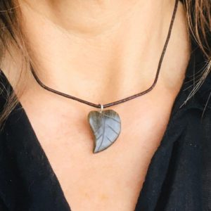 Shop Golden Obsidian Necklaces! Carved Leaf Golden Obsidian Necklace | Natural genuine Golden Obsidian necklaces. Buy crystal jewelry, handmade handcrafted artisan jewelry for women.  Unique handmade gift ideas. #jewelry #beadednecklaces #beadedjewelry #gift #shopping #handmadejewelry #fashion #style #product #necklaces #affiliate #ad