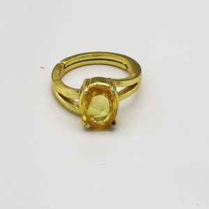 Shop Yellow Sapphire Rings! Certified Natural Yellow Sapphire Ring & Pukharaj Panchdhatu Handmade Ring, Gift for Her Birthstone Rings Women Gift For Him | Natural genuine Yellow Sapphire rings, simple unique handcrafted gemstone rings. #rings #jewelry #shopping #gift #handmade #fashion #style #affiliate #ad