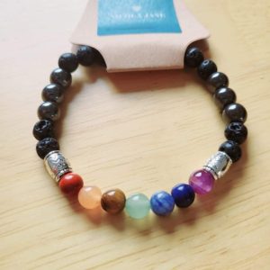 Shop Chakra Beads! Chakra Unisex Bracelet, Chakra Gemstones Bracelet, Lava Stone Diffuser Bracelet, Yoga Meditation Reiki Healing Bracelet Gift For Him For Her | Shop jewelry making and beading supplies, tools & findings for DIY jewelry making and crafts. #jewelrymaking #diyjewelry #jewelrycrafts #jewelrysupplies #beading #affiliate #ad