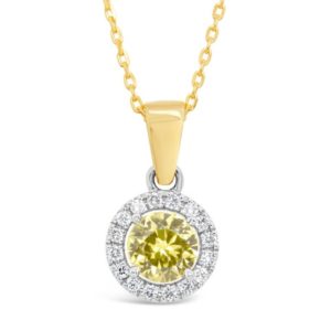 Shop Yellow Sapphire Pendants! Claire | Australian Yellow Sapphire Necklace, Sapphire Pendant, Elegant Rare Yellow Sapphire with Halo of Diamonds, Dainty Jewellery Gift | Natural genuine Yellow Sapphire pendants. Buy crystal jewelry, handmade handcrafted artisan jewelry for women.  Unique handmade gift ideas. #jewelry #beadedpendants #beadedjewelry #gift #shopping #handmadejewelry #fashion #style #product #pendants #affiliate #ad