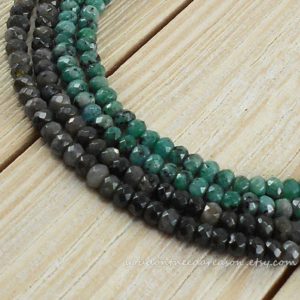 Shop Jade Rondelle Beads! Faceted Natural Malaysia Jade Rondelle Beads | Faceted Beads | Grey Gemstone Beads | Faceted Gemstone Beads | Aprox bead size 4×2-3mm | Natural genuine rondelle Jade beads for beading and jewelry making.  #jewelry #beads #beadedjewelry #diyjewelry #jewelrymaking #beadstore #beading #affiliate #ad