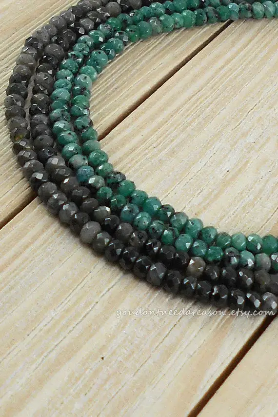 Faceted Natural Malaysia Jade Rondelle Beads | Faceted Beads | Grey Gemstone Beads | Faceted Gemstone Beads | Aprox Bead Size 4x2-3mm