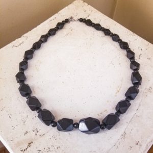 Shop Shungite Necklaces! Faceted Shungite Necklace ~ Shungite Chunk Necklace ~ Healing Stones ~ Crystals & Gemstones | Natural genuine Shungite necklaces. Buy crystal jewelry, handmade handcrafted artisan jewelry for women.  Unique handmade gift ideas. #jewelry #beadednecklaces #beadedjewelry #gift #shopping #handmadejewelry #fashion #style #product #necklaces #affiliate #ad