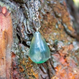 Shop Fluorite Pendants! Fluorite Gemstone Pendant With Sterling Silver Chain, Green Fluorite Pendant, Blue-Green Fluorite Unique Necklace, Crystal Jewellery Gift | Natural genuine Fluorite pendants. Buy crystal jewelry, handmade handcrafted artisan jewelry for women.  Unique handmade gift ideas. #jewelry #beadedpendants #beadedjewelry #gift #shopping #handmadejewelry #fashion #style #product #pendants #affiliate #ad