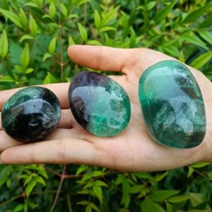 Shop Fluorite Stones & Crystals! Fluorite Palm Stone | Natural genuine stones & crystals in various shapes & sizes. Buy raw cut, tumbled, or polished gemstones for making jewelry or crystal healing energy vibration raising reiki stones. #crystals #gemstones #crystalhealing #crystalsandgemstones #energyhealing #affiliate #ad