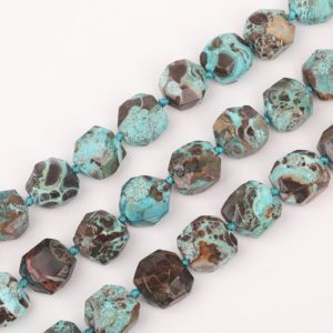 Shop Ocean Jasper Chip & Nugget Beads! Full strand 20mm Faceted Ocean Jasper Gemstones Nugget Pendant for Jewelry making,Blue Ocean Jasper Cut Chunky Beads Charms Supplies | Natural genuine chip Ocean Jasper beads for beading and jewelry making.  #jewelry #beads #beadedjewelry #diyjewelry #jewelrymaking #beadstore #beading #affiliate #ad