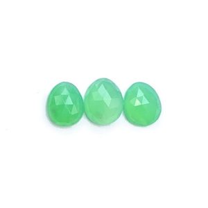 Gemmy Chrysoprase Cabochons Rose Cut – 9.5 to 10.5 mm – Choose a single cabochon or a set of 3 | Natural genuine stones & crystals in various shapes & sizes. Buy raw cut, tumbled, or polished gemstones for making jewelry or crystal healing energy vibration raising reiki stones. #crystals #gemstones #crystalhealing #crystalsandgemstones #energyhealing #affiliate #ad