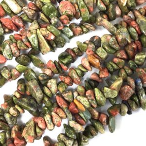 Shop Unakite Chip & Nugget Beads! Gemstone Unakite Chip Bead Green Unakite Nugget Pebble Chip Bead 7mm-10mm Raw Stone Chip 30" Full inch Strand High Quality Gemstone Bead | Natural genuine chip Unakite beads for beading and jewelry making.  #jewelry #beads #beadedjewelry #diyjewelry #jewelrymaking #beadstore #beading #affiliate #ad