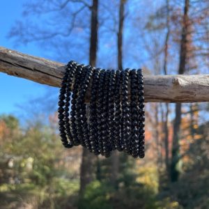 Good Energy Black Tourmaline Bracelet *4mm *Dispels Negativity *Schorl *Protection *Stability *Strength | Natural genuine Array bracelets. Buy crystal jewelry, handmade handcrafted artisan jewelry for women.  Unique handmade gift ideas. #jewelry #beadedbracelets #beadedjewelry #gift #shopping #handmadejewelry #fashion #style #product #bracelets #affiliate #ad