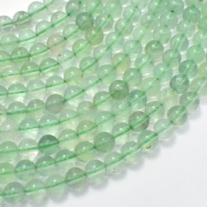 Shop Fluorite Round Beads! Green Fluorite Beads, 6mm (6.5mm) Round Beads, 15 Inch, Full strand, Approx. 61 beads, Hole 1 mm (224054026) | Natural genuine round Fluorite beads for beading and jewelry making.  #jewelry #beads #beadedjewelry #diyjewelry #jewelrymaking #beadstore #beading #affiliate #ad