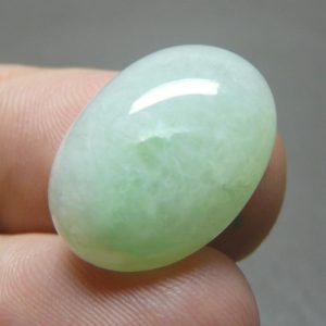 Shop Jade Cabochons! Healing Jade Stone, Myanmar Jadeite Jade Cabochon, Healing Jadeite Stone, Natural Jadeite Loose Gemstone, Myanmar Green Jade 18.80 Carats | Natural genuine stones & crystals in various shapes & sizes. Buy raw cut, tumbled, or polished gemstones for making jewelry or crystal healing energy vibration raising reiki stones. #crystals #gemstones #crystalhealing #crystalsandgemstones #energyhealing #affiliate #ad