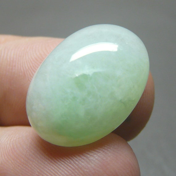 Healing Jade Stone, Myanmar Jadeite Jade Cabochon, Healing Jadeite Stone, Natural Jadeite Loose Gemstone, Myanmar Green Jade 18.80 Carats