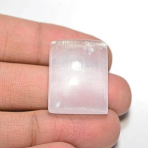 Shop Selenite Cabochons! Healing Selenite Cabochon… Cushion Cabochon…24x19x9mm…36Cts..#i6325 | Natural genuine stones & crystals in various shapes & sizes. Buy raw cut, tumbled, or polished gemstones for making jewelry or crystal healing energy vibration raising reiki stones. #crystals #gemstones #crystalhealing #crystalsandgemstones #energyhealing #affiliate #ad